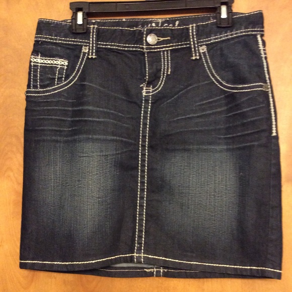 maurices denim skirt